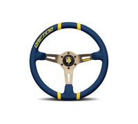 MOMO Drifting - Volante in microfibra, 350 mm, colore: Blu/Raggi Antracite