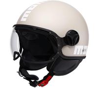 MOMO FGTR Classic Candy Casco Jet, Bianco opaco, Taglia XL (61)