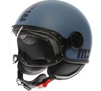 MOMO FGTR Classic Mono Casco Jet, blu, taglia S per maschi