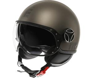 MOMO FGTR Evo Hip Casco Jet, Bronzo opaco, Taglia XS (53/54)