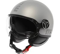 MOMO FGTR Evo Hip Casco Jet, Grigio opaco, Taglia XS (53/54)