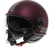 MOMO FGTR Evo Mono Casco Jet, rosso, taglia XS per maschi