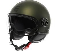 MOMO FGTR Evo Mono Casco Jet, verde, taglia S per maschi