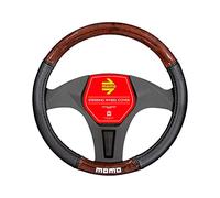 Momo SWC0LXWDM Coprivolante Luxury Wood pvc nero/marrone 38-39 cm