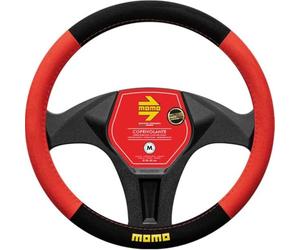 Momo Refial Coprivolante Easy microfibra nero/rosso 38-39 cm