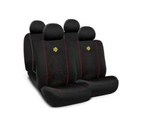 Serie Completa Coprisedili Modern Nero/rosso