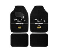 Momo Design Set tappetini auto MomlCM4A7BW universali 4 pezzi Bianco/Nero