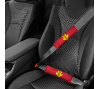 Momo Design Set 2 Cuscini per Cinture di Sicurezza Auto Rosso/Giallo