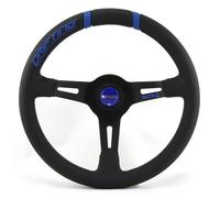 Momo Volante Sportivo In Pelle Drifting 330mm Nero Blu