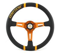 Momo Volante Sportivo In Pelle Drifting 350mm Nero Arancione
