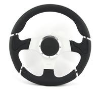 Momo Volante Sportivo In Pelle Millenium 350mm Nero Argento