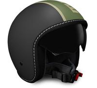 MOMODESIGN Blade Casco jet nero opaco / militare verde, nero-verde, taglia 2XS per maschi