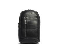 MOMODESIGN Borsa a mano o momospalla in ecopelle firmata Momo Design caratterizzato da logo e tasca con zip nella parte frontale, tracolla regolabile mono spalla, chiusura con cerniera, due scomparti