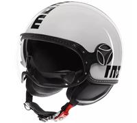 Momodesign Casco Momo EVO E2206 Jet Mono Bianco Quarzo Nero Doppia Visiera