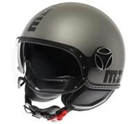 Momodesign Casco Momo EVO E2206 Jet Mono Titanio Frost Nero Doppia Visiera