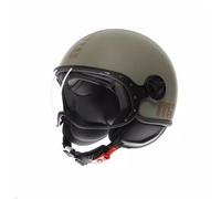 MOMODESIGN FGTR CLASSIC FLIP VERDE OPACO BRONZO CASCO MOTO JET E2206