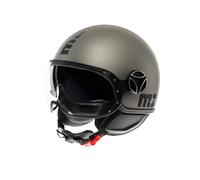 MOMODESIGN - FGTR EVO E2206, Casco Moto Jet con Visiera Doppia, Casco Jet Scooter Uomo e Donna Omologato ECE, Casco Jet Vintage Aperto