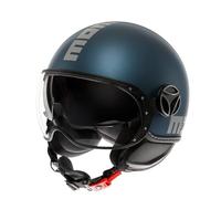 Casco Jet Momo Design Fgtr Evo Mono Opaco Avio Argento XS