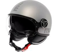 Momodesign FGTR Evo Hip, casco jet L female Opaco Argento/Grigio Scuro