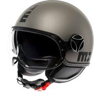 Momodesign FGTR Evo Mono S26, casco aperto S female Opaco Grigio/Nero