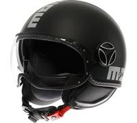 Momodesign FGTR Evo Mono S26, casco aperto S female Opaco Nero/Argento