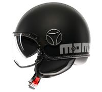 MOMODESIGN Momo Design FGTR Evo Casco Jet Opaco/Nero/Argento 59
