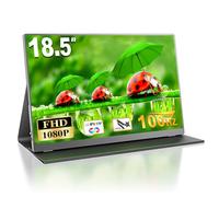 MOMODS Monitor Portatile, 18.5 Pollici Portable Monitor da Gioco100 Hz, Schermo Portatile IPS 1080P FHD con VESA Mini HDMI/USB-C, per Telefono, Laptop, Mac, PS5