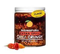 Momofuku Crunch extra piccante di David Chang, (155,9 g), olio con aglio croccante e scalogno, croccante per cucinare come salsa o condimento, 1 confezione