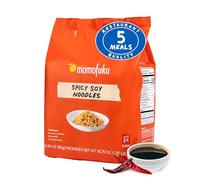 Momofuku David Chang, tagliatelle di ramen di soia piccanti di David Chang, 5 pezzi (confezione da 1) spaghetti istantanei vegani essiccati all'aria con 11 g di proteine vegetali