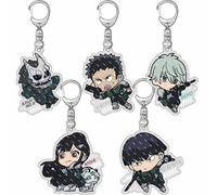 momogut 5Pcs Cartoon Kaiju Anime no 8 Portachiavi Hibino Kafka Mina Ashiro Zaino Ins Accessori Anime Ciondoli periferici