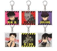 momogut 6Pcs Anime Kaiju Anime no 8 Portachiavi Hibino Kafka Mina Ashiro Cosplay abbinato Ciondolo Portachiavi Borsa Gioielli Regalo