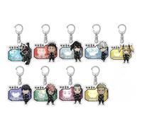momogut 9Pcs Kaiju Anime no 8 Anime Cartoon Zaino Ciondolo Portachiavi Hibino Kafka Ciondolo Portachiavi