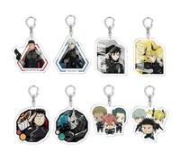 momogut Anime 8Pcs Kaiju Anime no 8 Portachiavi Hibino Kafka Cartoon Divertente Ciondolo Zaino Portachiavi