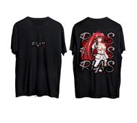 momogut Anime Devil's High School Maglietta DxD Maglietta Rias Gremory Manica Corta Issei Hyoudou Estate Manica Corta Cotone Tee