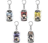 momogut Cartone 5Pcs Kaiju Anime no 8 Portachiavi Hibino Kafka Zaino Ins Accessori Anime Ciondoli periferici