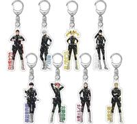 momogut Cartone 8Pcs Kaiju Anime no 8 Portachiavi Hibino Kafka Zaino Ins Accessori Anime Ciondoli periferici
