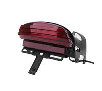 MOMOHCHGBT Moto Posteriore Luce Di Arresto Freno Per Dyna Fat Bob FXDF 2008 2009 2010 2011 2012 2013-up Moto Tri-Bar Parafango Posteriore LED Freno Luci Di Coda Impermeabile(Style3)