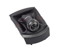 MOMOHCHGBT Pomello Cambio Per SEAT Per Ibiza 2002 2003 2004 2005 2006 2007 2008 Copertura Antipolvere 5 Velocità Auto Pomello Cambio Leva Stick Ghetta Boot Collare Copertura(5 Speed Red Line)