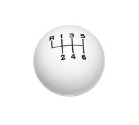 MOMOHCHGBT Pomello Cambio Testa Della Leva Del Cambio Per Auto Con Pomello Del Cambio In Acrilico A Forma Di Sfera Universale A 6 Velocità(6 speed White)