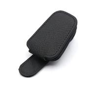 MOMOHCHGBT Porta Occhiali per Auto Il Supporto per Occhiali da Sole 1 Pezzo È Adatto per Parasole per Auto Clip Magnetica in Pelle E Accessori per per Biglietti(Black)