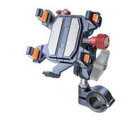 MOMOHCHGBT Supporto Telefono Moto Supporto Universale Per Telefono Da Moto Ammortizzatore In Lega Per Cellulare Girevole A 360° Staffa Navigazione Per Bici E Supporto Manubrio(TX02)