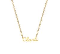 MOMOL Collana con nome in acciaio inossidabile placcata oro 18 carati personalizzata personalizzata con nome collana personalizzata con targhetta per le donne, Acciaio inossidabile, Nessuna pietra