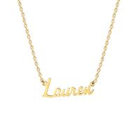 MOMOL Collana con nome in acciaio inossidabile placcata oro 18 carati personalizzata personalizzata con nome collana personalizzata con targhetta per le donne, acciaio inox placcato oro