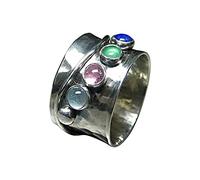 Momolaa Anelli A Farfalla Anello Gioielli Moda Fidanzamento Anello da donna con personalità da donna Anello intarsiato Anello con diamanti Anelli Set Di 12 Portatovaglioli Natalizi (SL, 8)