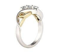 Momolaa Anelli da donna di fidanzamento con anello di fidanzamento vintage in argento con diamanti Anello Di Erezione (b, One Size)