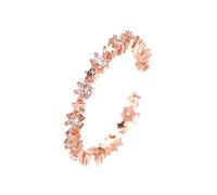 Momolaa Anelli Della Pancia Penzolanti Piccola stella a punta intarsiata con cinque anelli dolci con indice di in rame Anello Di Guardia per Gli Uomini (Rose Gold, One Size)