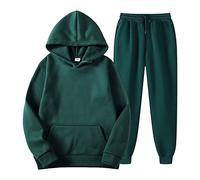 Momolaa Anelli Nasali Calibro 18 Donne con pantaloni Felpa con cappuccio Plus Leisure Winter Fleece con cappuccio in peluche da donna Set Di 12 Portatovaglioli Del Ringraziamento (B-Green, M)