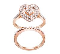 Momolaa Cofanetto in Estesa Il Signore Degli Anelli Anello Fashion Love Ring Carving Anelli con diamante pieno a forma di cavità Anelli Semplici (E, One Size)