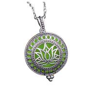 Momolaa Collana Cuore Magnetico Diffusore Ciondolo d'argento Lega Collana di vuoto Collane e ciondoli essenziali Collana Ciondolo A (A, One Size)