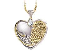 Momolaa Collana in Vetro Girato Le lacrime ti accompagnano a casa a portare la collana dell'amore, se la giusta, costruirei collane e pendenti Collana Di Ceneri (One Size)